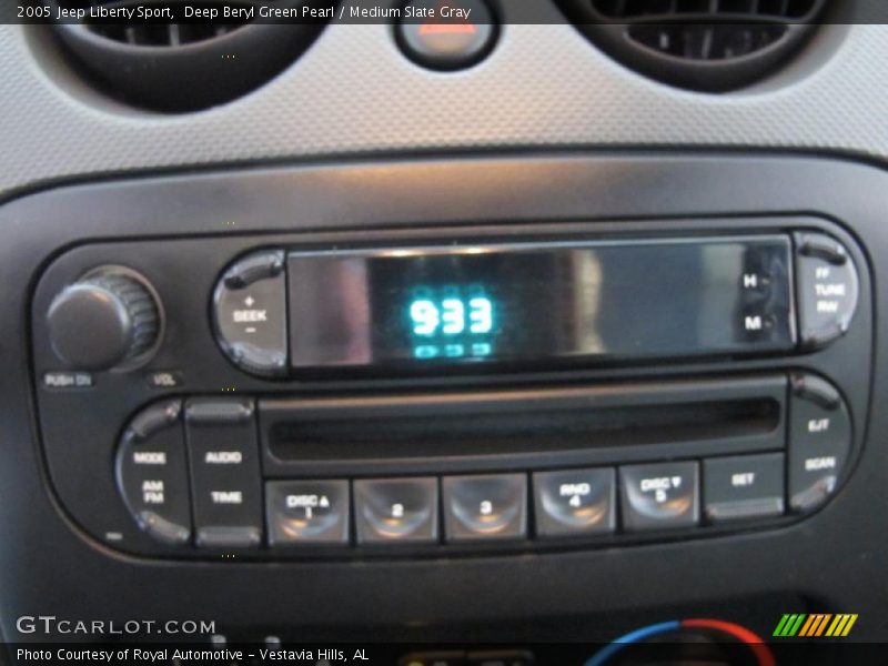 Deep Beryl Green Pearl / Medium Slate Gray 2005 Jeep Liberty Sport