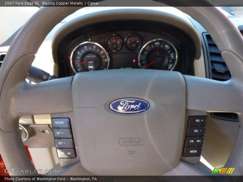 Blazing Copper Metallic / Camel 2007 Ford Edge SE