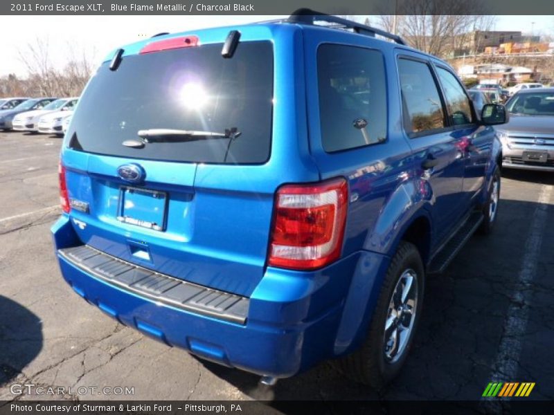 Blue Flame Metallic / Charcoal Black 2011 Ford Escape XLT