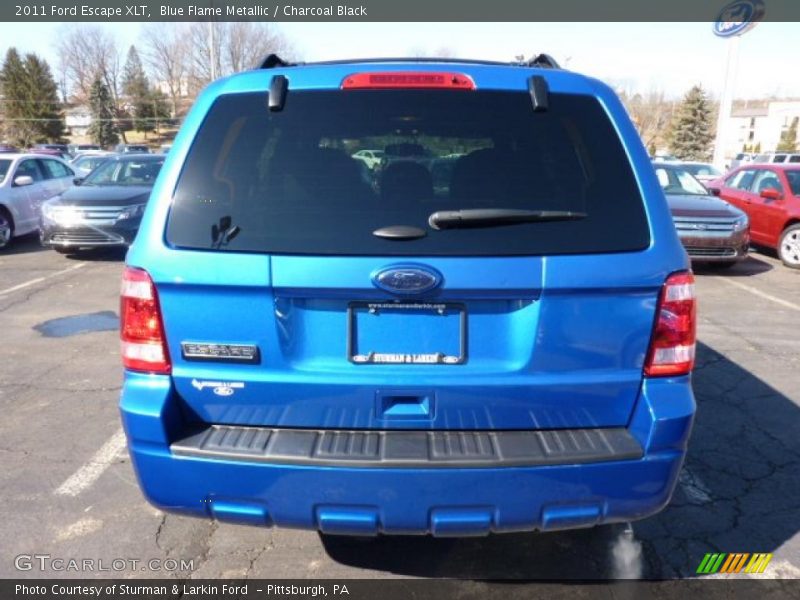 Blue Flame Metallic / Charcoal Black 2011 Ford Escape XLT