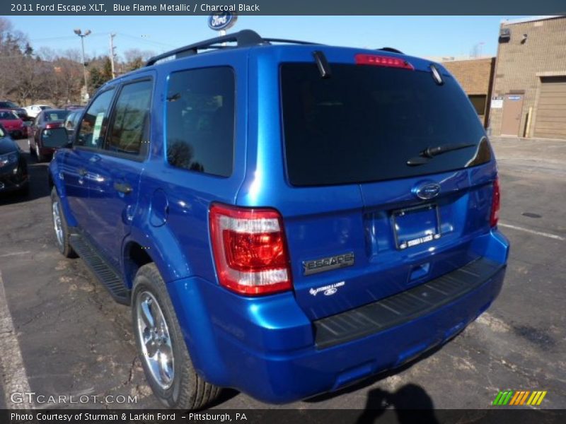 Blue Flame Metallic / Charcoal Black 2011 Ford Escape XLT