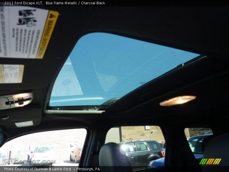 Blue Flame Metallic / Charcoal Black 2011 Ford Escape XLT