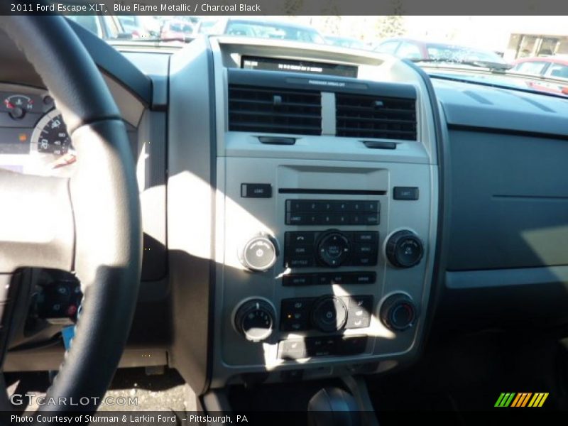 Blue Flame Metallic / Charcoal Black 2011 Ford Escape XLT