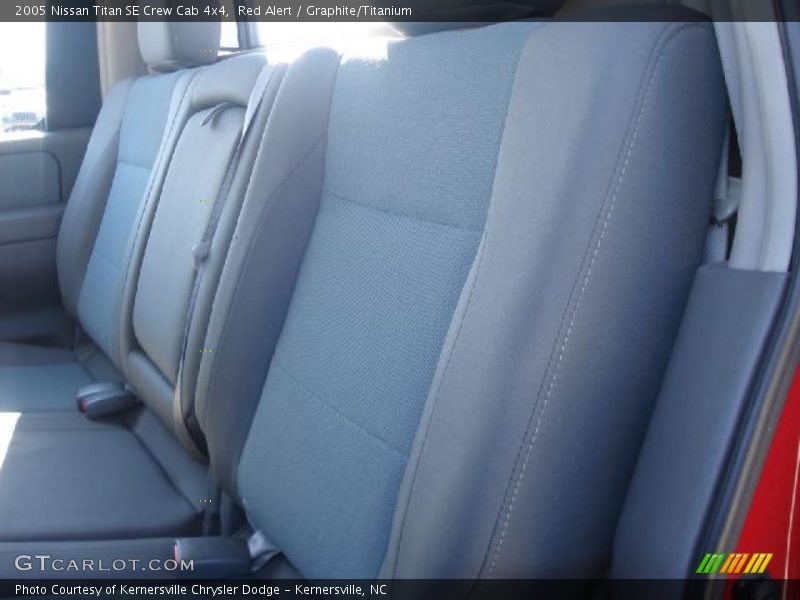 Red Alert / Graphite/Titanium 2005 Nissan Titan SE Crew Cab 4x4