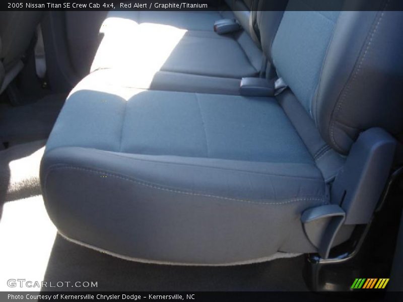 Red Alert / Graphite/Titanium 2005 Nissan Titan SE Crew Cab 4x4