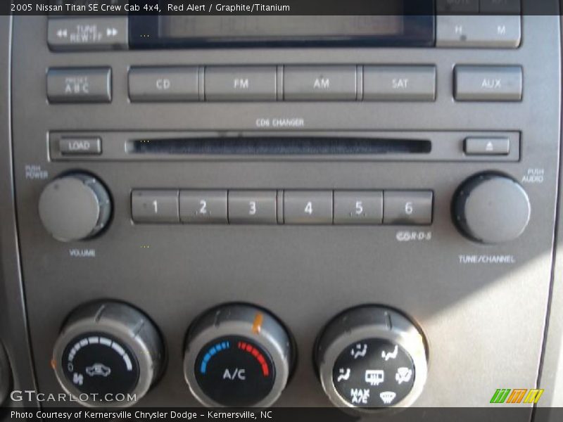 Red Alert / Graphite/Titanium 2005 Nissan Titan SE Crew Cab 4x4