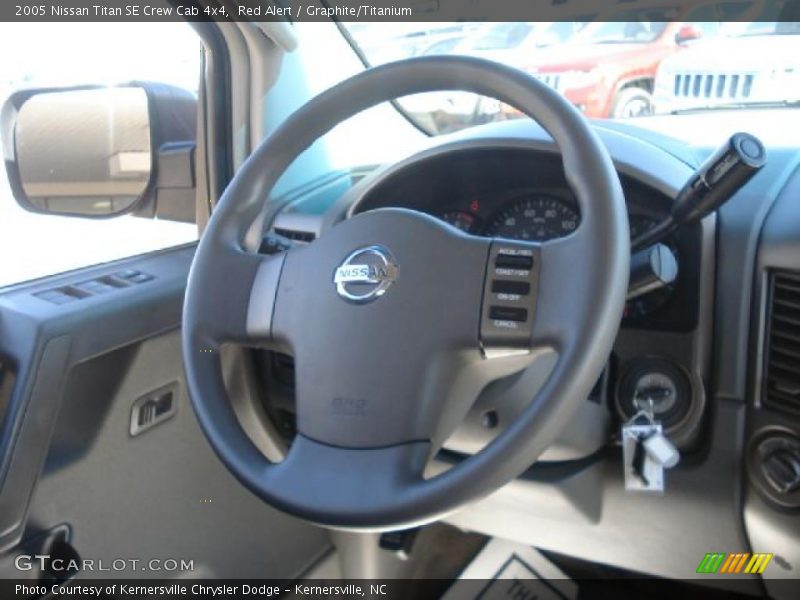 Red Alert / Graphite/Titanium 2005 Nissan Titan SE Crew Cab 4x4