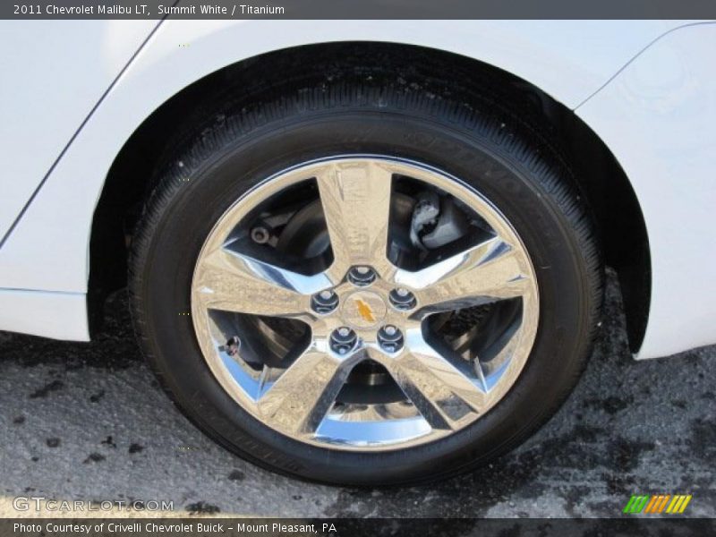 Summit White / Titanium 2011 Chevrolet Malibu LT