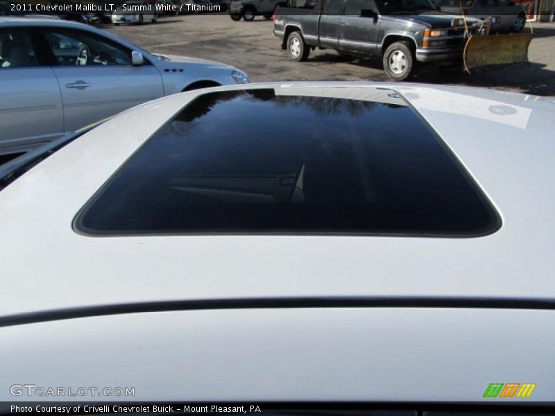 Summit White / Titanium 2011 Chevrolet Malibu LT