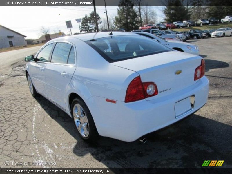 Summit White / Titanium 2011 Chevrolet Malibu LT