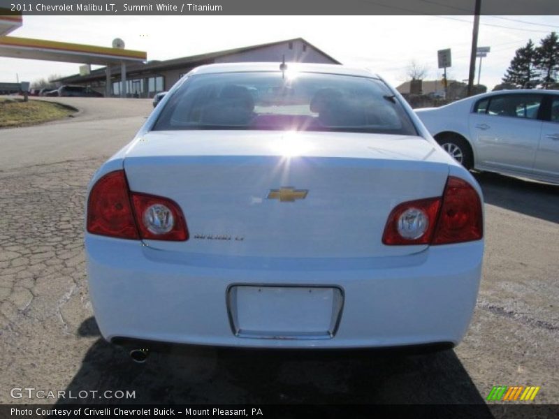 Summit White / Titanium 2011 Chevrolet Malibu LT