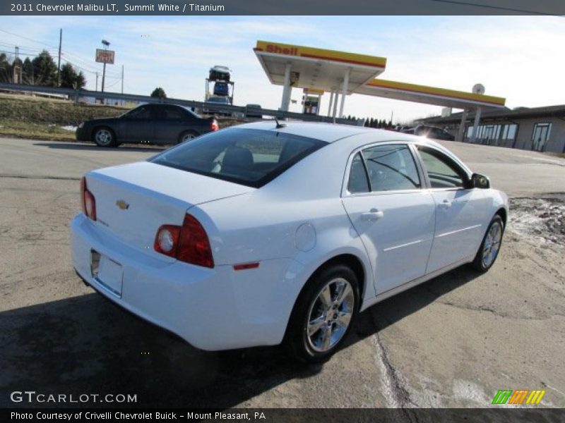 Summit White / Titanium 2011 Chevrolet Malibu LT