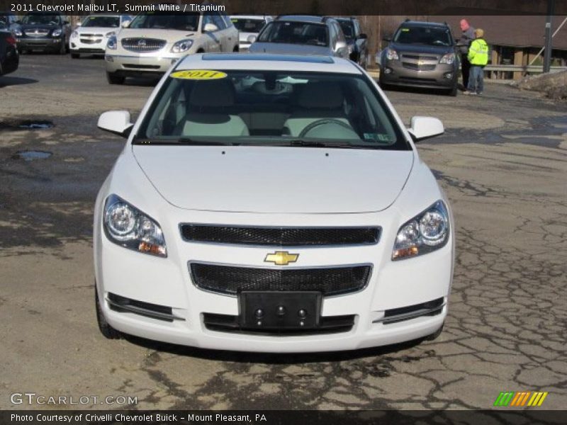 Summit White / Titanium 2011 Chevrolet Malibu LT