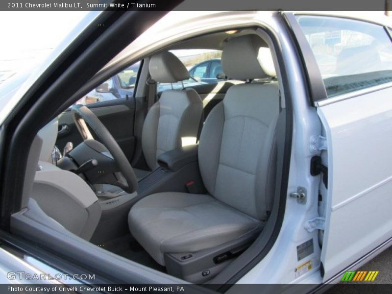Summit White / Titanium 2011 Chevrolet Malibu LT