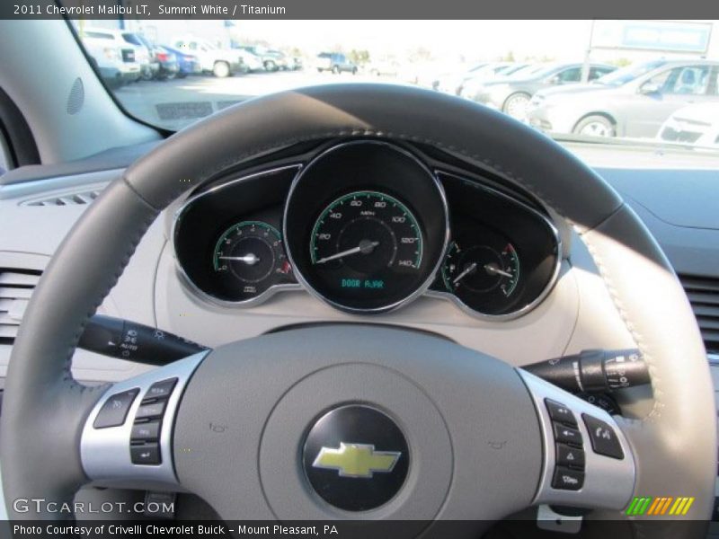 Summit White / Titanium 2011 Chevrolet Malibu LT