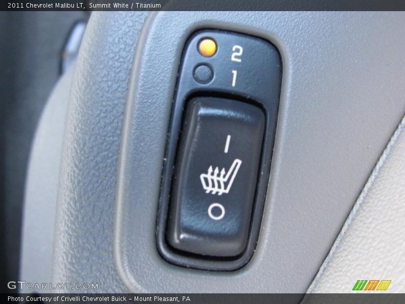 Summit White / Titanium 2011 Chevrolet Malibu LT