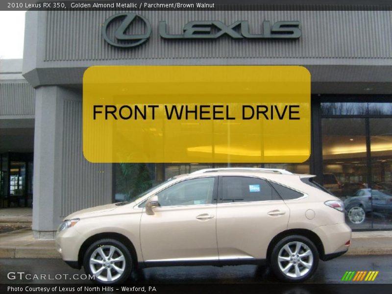 Golden Almond Metallic / Parchment/Brown Walnut 2010 Lexus RX 350