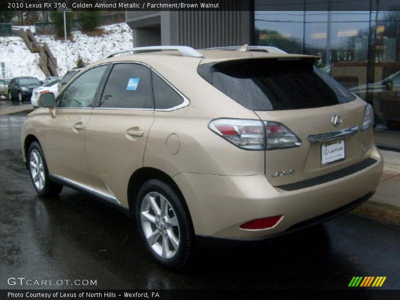 Golden Almond Metallic / Parchment/Brown Walnut 2010 Lexus RX 350