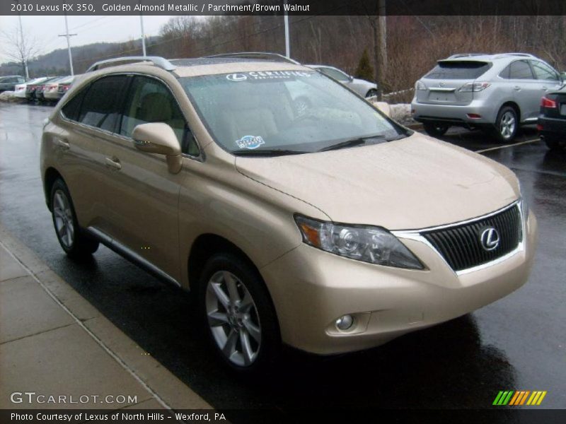 Golden Almond Metallic / Parchment/Brown Walnut 2010 Lexus RX 350