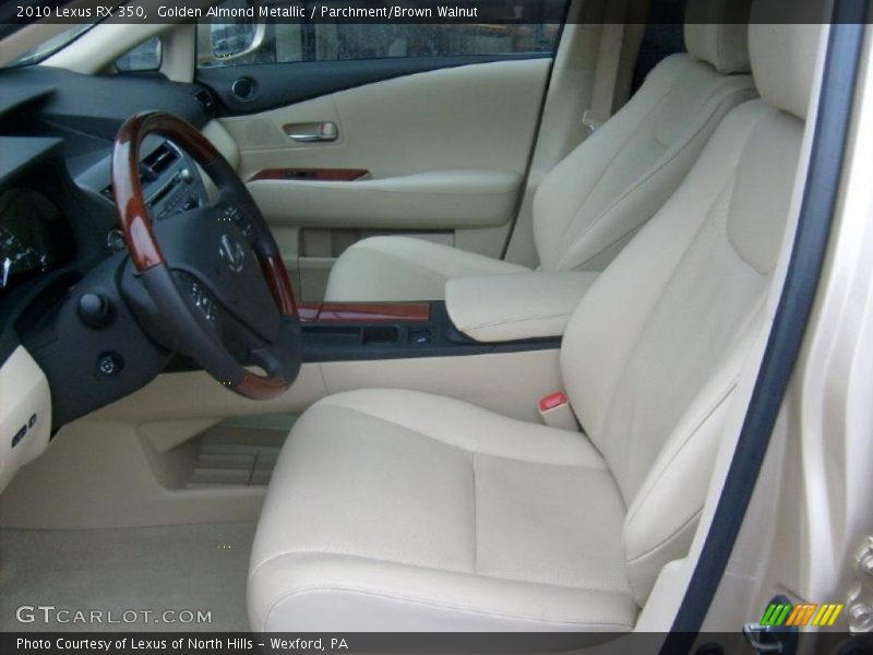 Golden Almond Metallic / Parchment/Brown Walnut 2010 Lexus RX 350