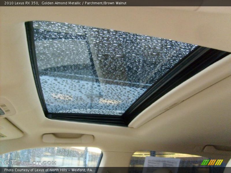 Golden Almond Metallic / Parchment/Brown Walnut 2010 Lexus RX 350