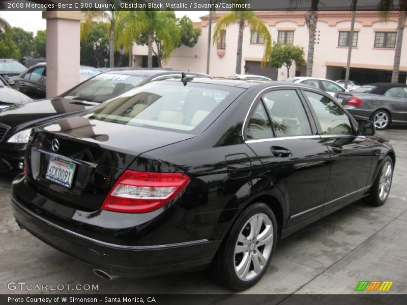 Obsidian Black Metallic / Savanna/Cashmere 2008 Mercedes-Benz C 300 Luxury
