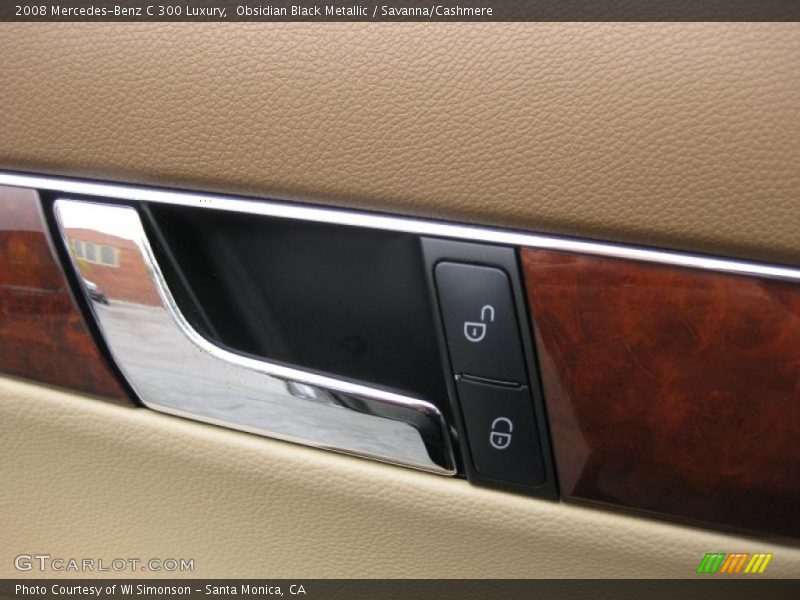 Obsidian Black Metallic / Savanna/Cashmere 2008 Mercedes-Benz C 300 Luxury