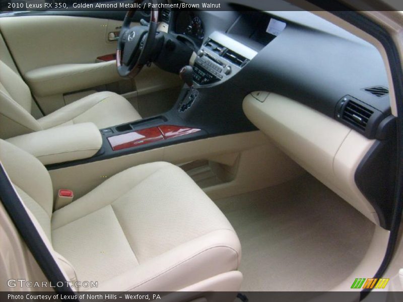 Golden Almond Metallic / Parchment/Brown Walnut 2010 Lexus RX 350