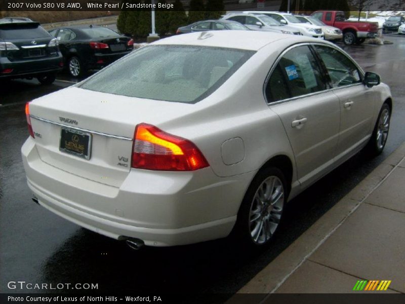 White Pearl / Sandstone Beige 2007 Volvo S80 V8 AWD