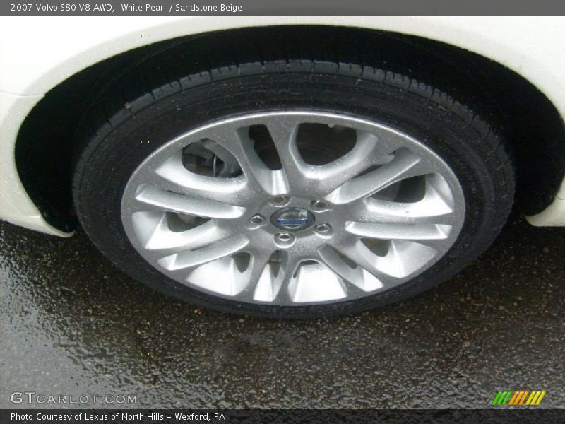 White Pearl / Sandstone Beige 2007 Volvo S80 V8 AWD