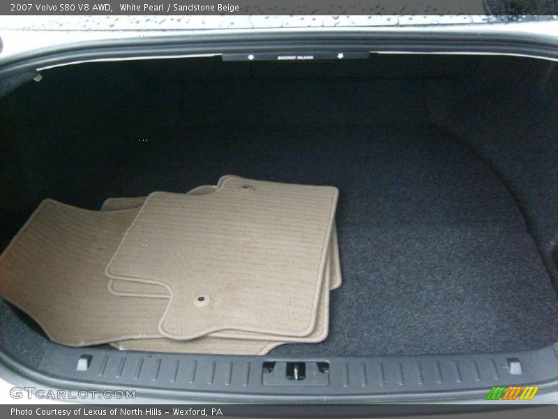 White Pearl / Sandstone Beige 2007 Volvo S80 V8 AWD