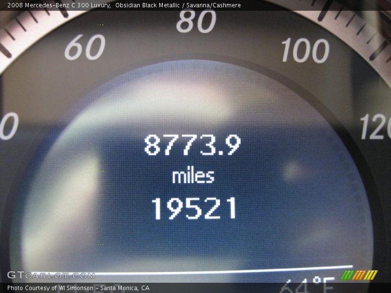 Obsidian Black Metallic / Savanna/Cashmere 2008 Mercedes-Benz C 300 Luxury
