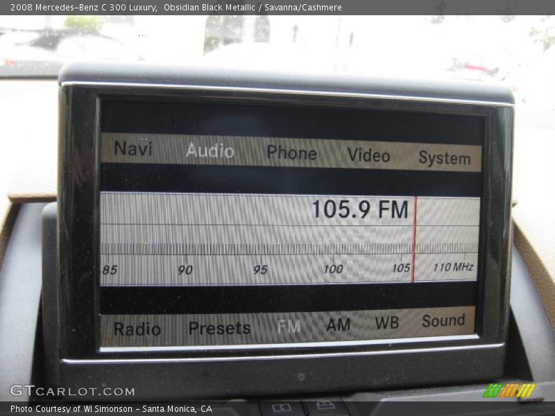 Obsidian Black Metallic / Savanna/Cashmere 2008 Mercedes-Benz C 300 Luxury