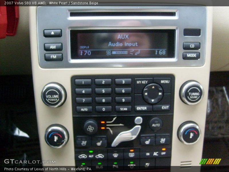 Controls of 2007 S80 V8 AWD