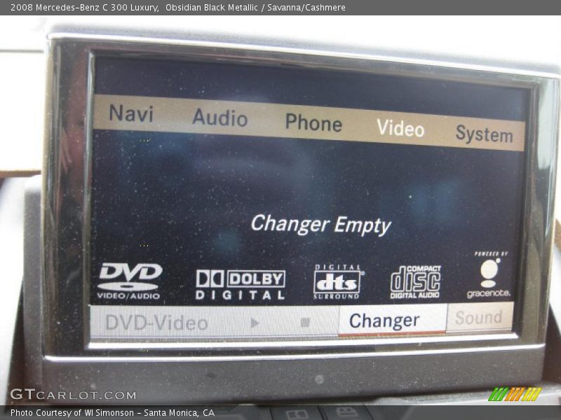 Obsidian Black Metallic / Savanna/Cashmere 2008 Mercedes-Benz C 300 Luxury