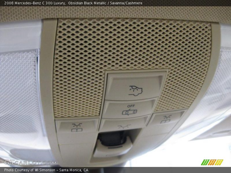 Obsidian Black Metallic / Savanna/Cashmere 2008 Mercedes-Benz C 300 Luxury