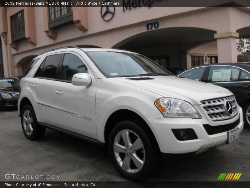 Arctic White / Cashmere 2009 Mercedes-Benz ML 350 4Matic