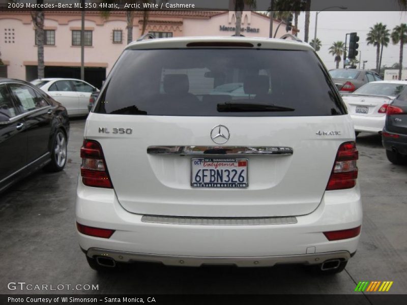 Arctic White / Cashmere 2009 Mercedes-Benz ML 350 4Matic