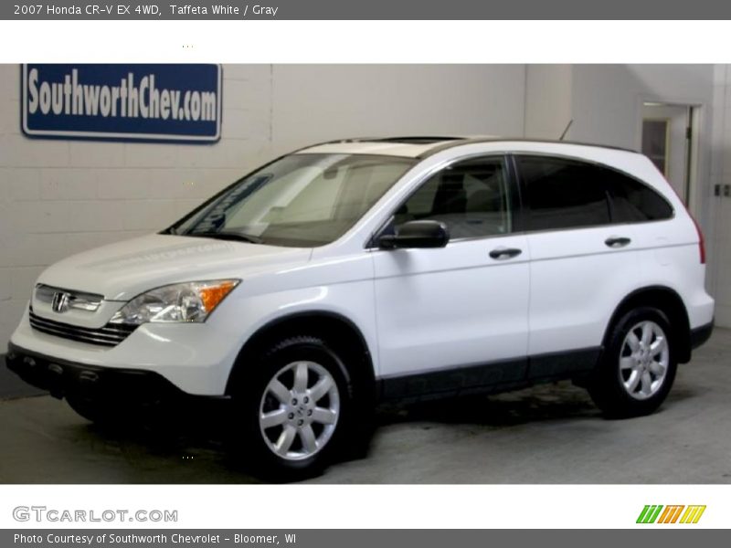 Taffeta White / Gray 2007 Honda CR-V EX 4WD