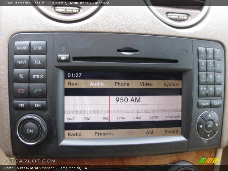 Arctic White / Cashmere 2009 Mercedes-Benz ML 350 4Matic