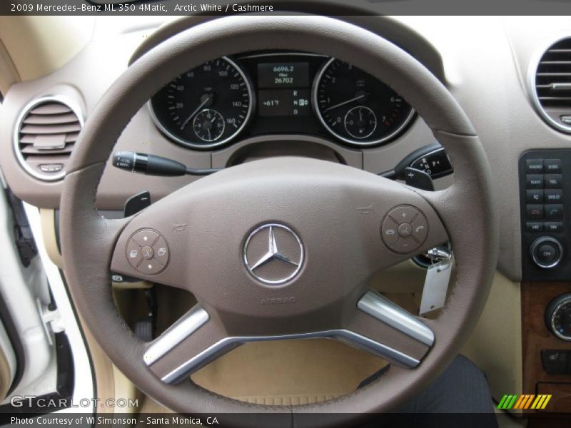 Arctic White / Cashmere 2009 Mercedes-Benz ML 350 4Matic