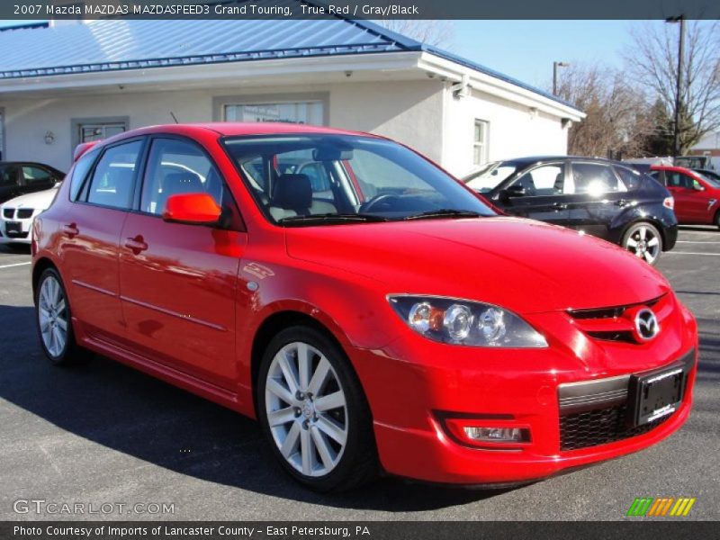 True Red / Gray/Black 2007 Mazda MAZDA3 MAZDASPEED3 Grand Touring
