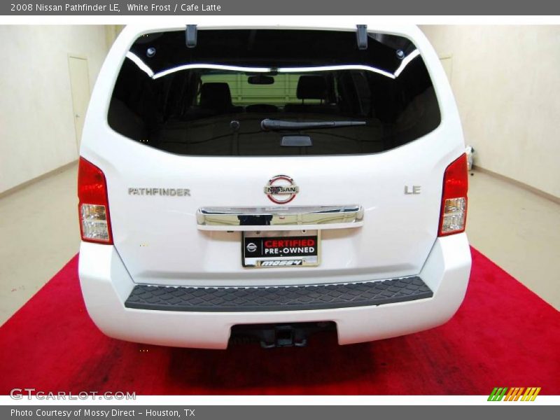 White Frost / Cafe Latte 2008 Nissan Pathfinder LE