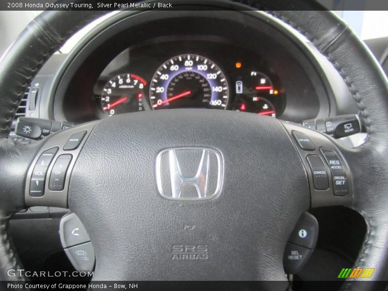 Silver Pearl Metallic / Black 2008 Honda Odyssey Touring