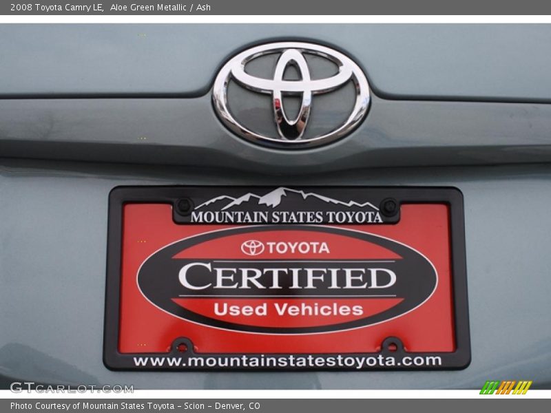 Aloe Green Metallic / Ash 2008 Toyota Camry LE