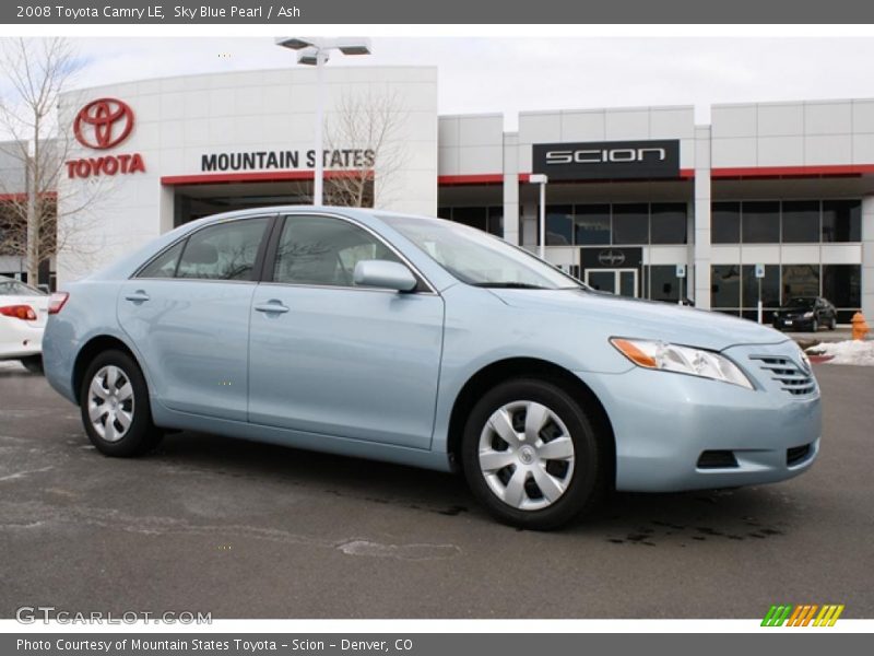 Sky Blue Pearl / Ash 2008 Toyota Camry LE