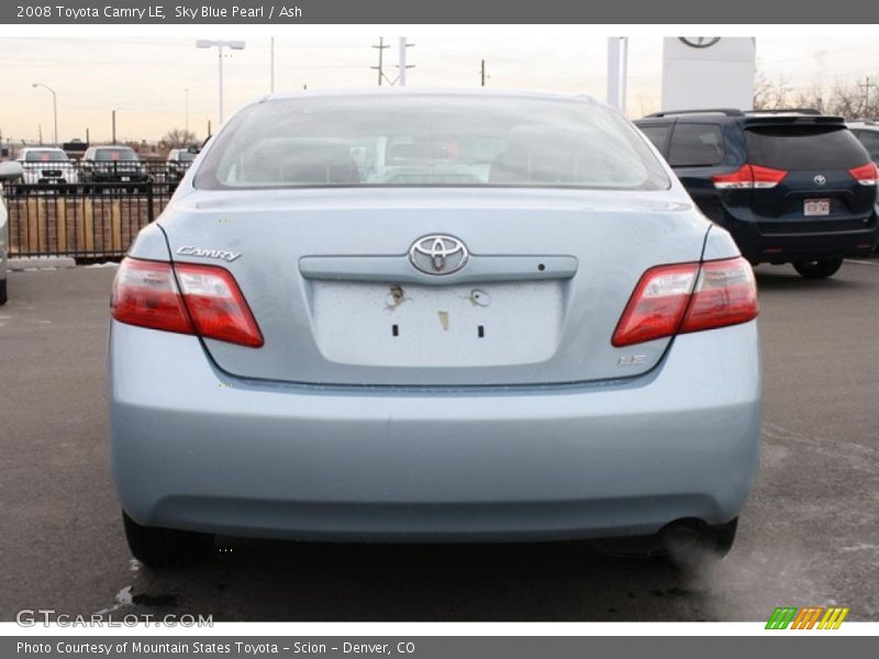Sky Blue Pearl / Ash 2008 Toyota Camry LE