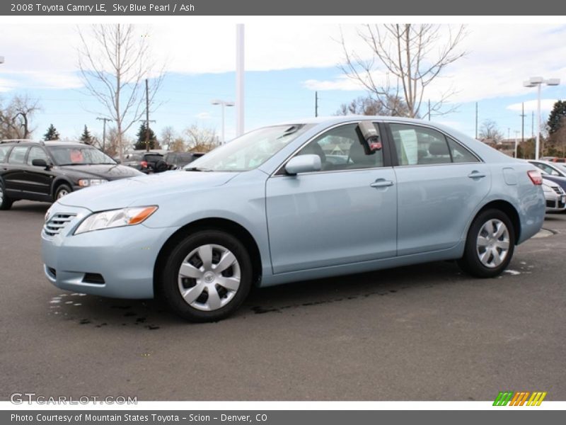 Sky Blue Pearl / Ash 2008 Toyota Camry LE