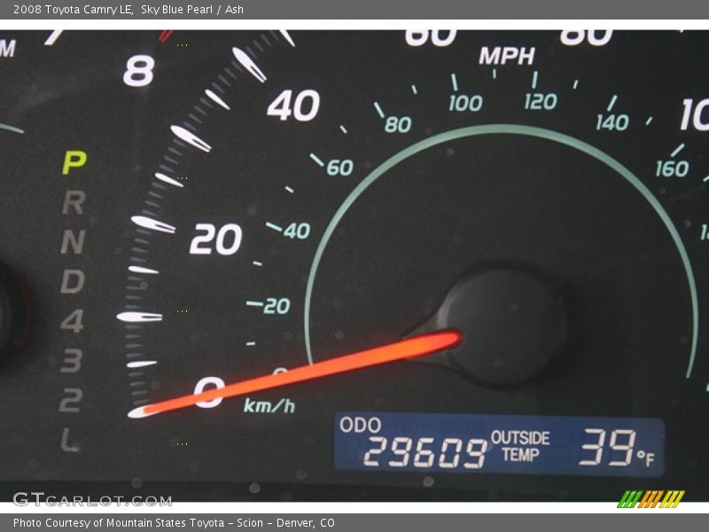 Sky Blue Pearl / Ash 2008 Toyota Camry LE