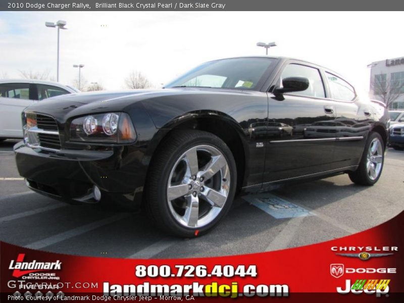 Brilliant Black Crystal Pearl / Dark Slate Gray 2010 Dodge Charger Rallye